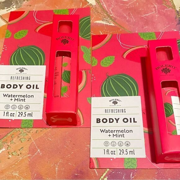 🛍️Bolero Refreshing Body Oil pack of 2 Watermelon 🍉 +Mint 1Fl OZ /29.5ml 🎁 - Picture 7 of 7